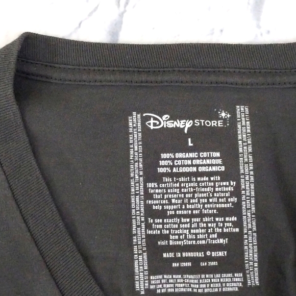 Disney T-Shirt Lone Ranger Women's V-Neck  Organic Cotton Sz L - Picture 5 of 5